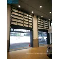 Contemporary Automatic Clear Aluminium Overhead Garage Door